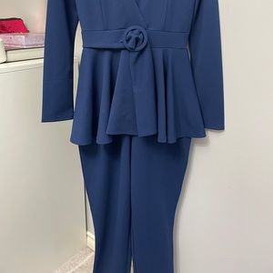 Blue jumpsuit